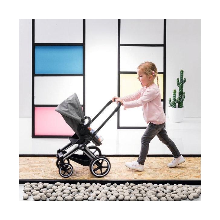 Carucior pentru papusi Smoby Cybex Corolle gri