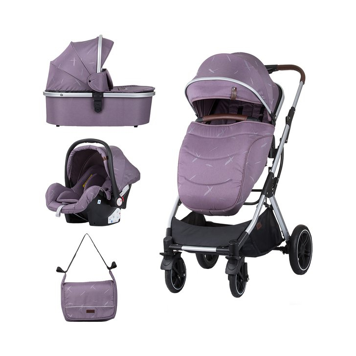 Carucior Chipolino Zara 3 in 1 lilac