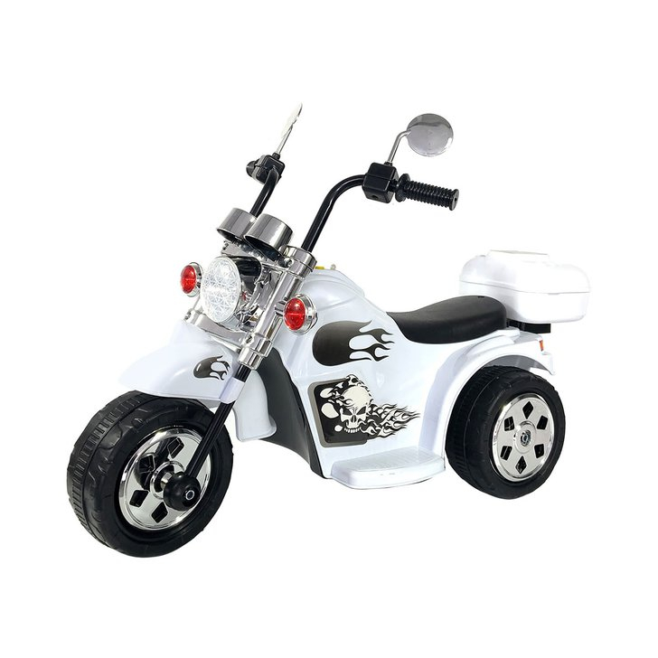 Motocicleta electrica Chipolino Chopper white