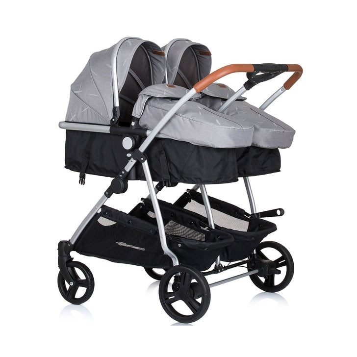 Carucior gemeni Chipolino Duo Smart 2 in 1 anthracite