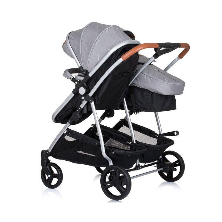 Carucior gemeni Chipolino Duo Smart 2 in 1 anthracite