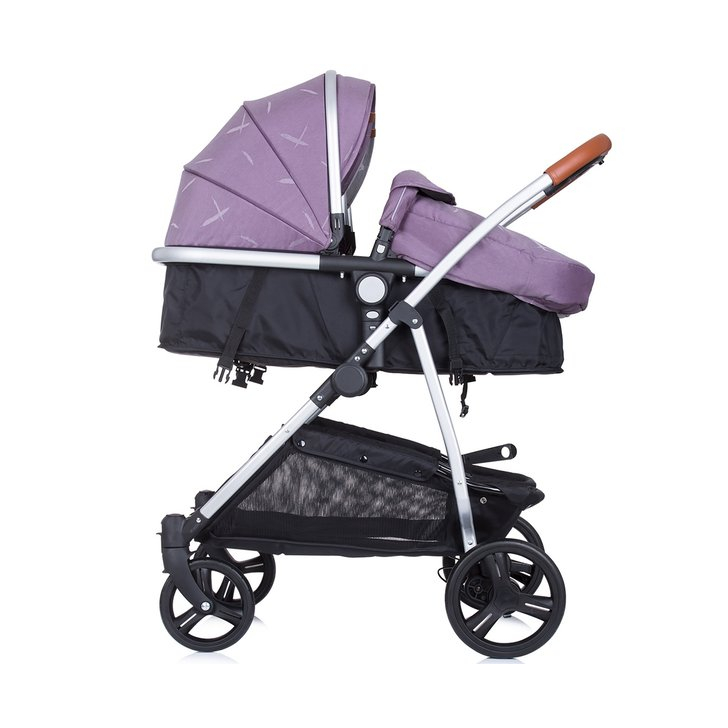 Carucior gemeni Chipolino Duo Smart 2 in 1 anthracite lilac