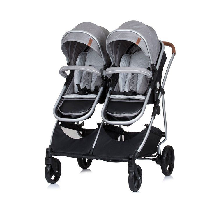 Carucior gemeni Chipolino Duo Smart 2 in 1 anthracite