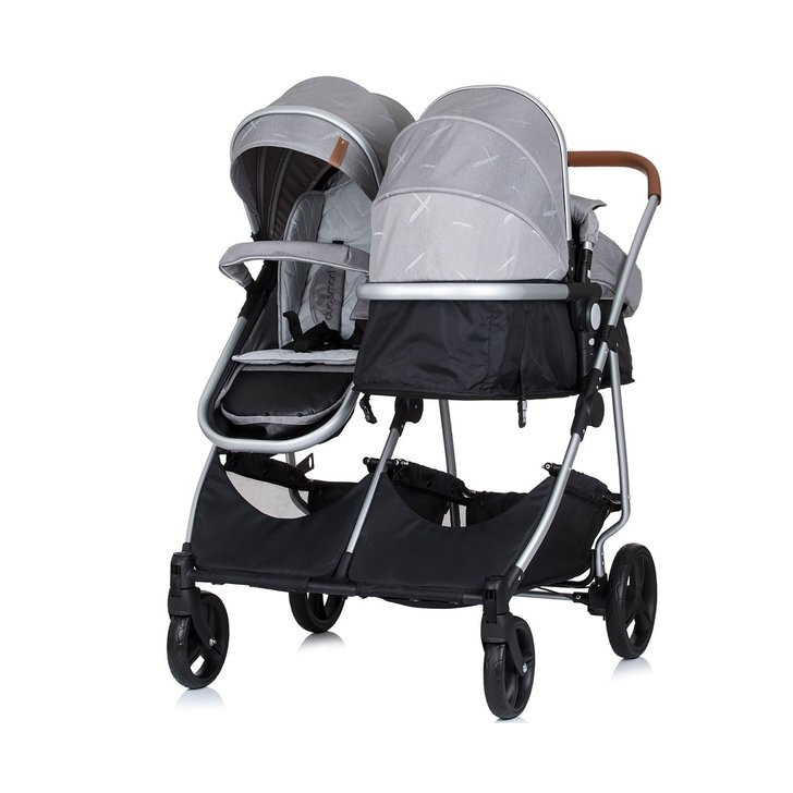 Carucior gemeni Chipolino Duo Smart 2 in 1 anthracite