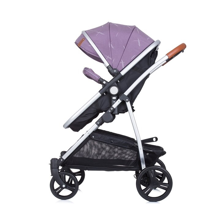 Carucior gemeni Chipolino Duo Smart 2 in 1 anthracite lilac