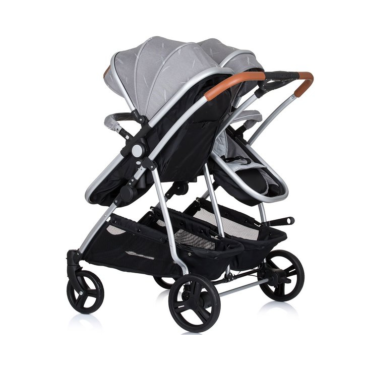 Carucior gemeni Chipolino Duo Smart 2 in 1 anthracite