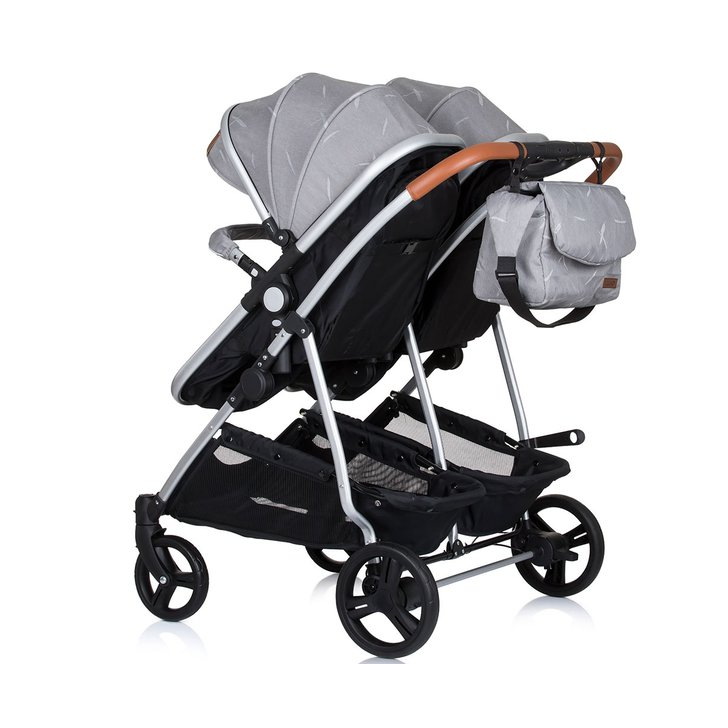 Carucior gemeni Chipolino Duo Smart 2 in 1 anthracite