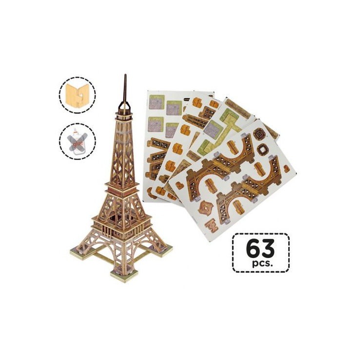 Puzzle Monument Turnul Eiffel 3D