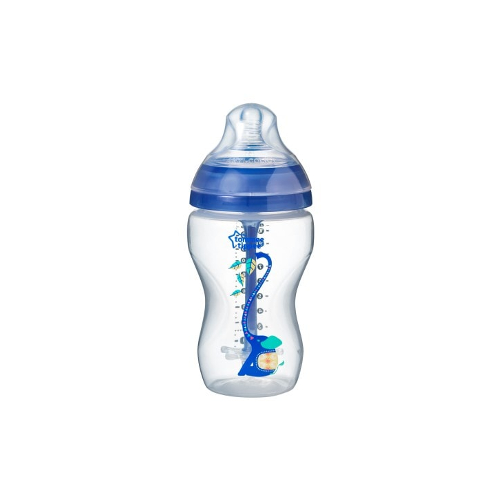 Biberon Advanced cu Sistem de Ventilatie, Tommee Tippee, 340 ml, baieti, 1 buc