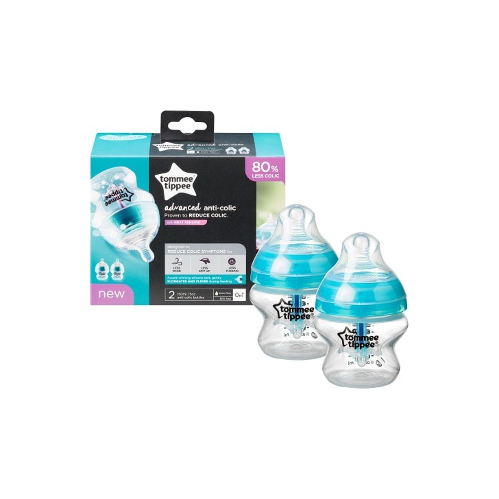 Biberon Tommee Tippee Advanced cu Sistem de Ventilatie 150 ml, 2 buc