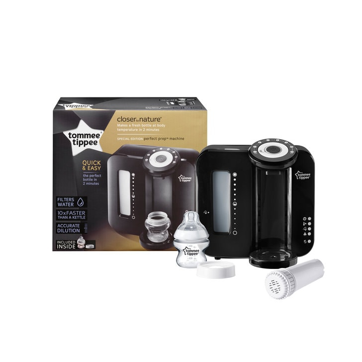 Aparat pentru pregatirea laptelui praf Perfect Prep, Tommee Tippee, negru