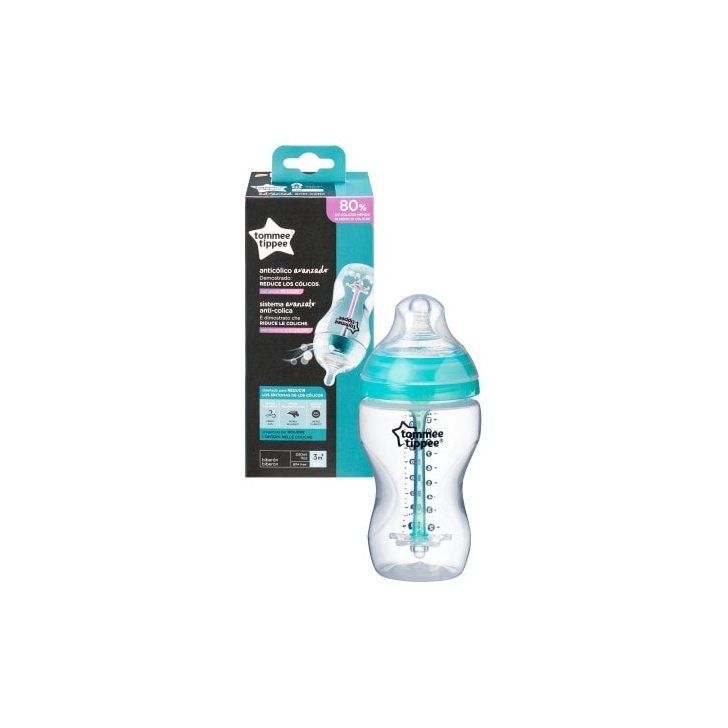 Biberon Advanced cu Sistem de Ventilatie, Tommee Tippee, 340 ml, 1 buc