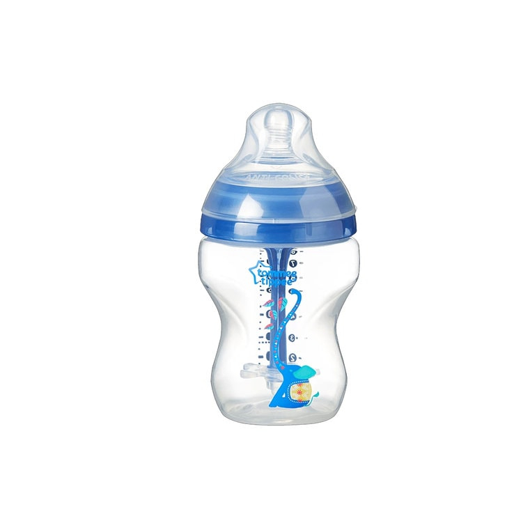 Biberon Advanced cu Sistem de Ventilatie, Tommee Tippee, 260 ml, baieti, 1 buc