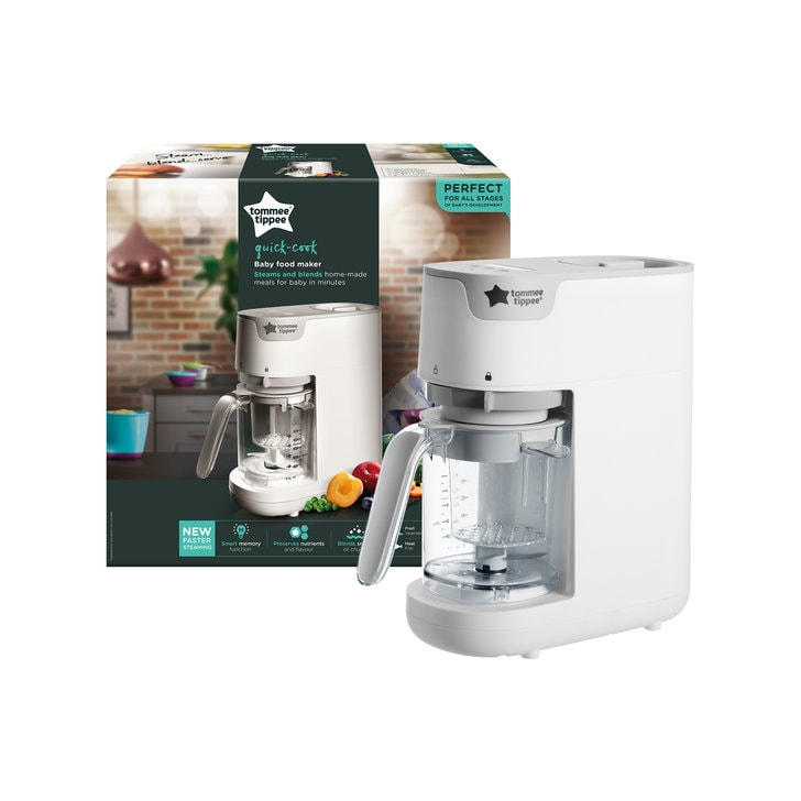 Aparat de gatit rapid cu aburi si blender Tommee Tippee, Alb