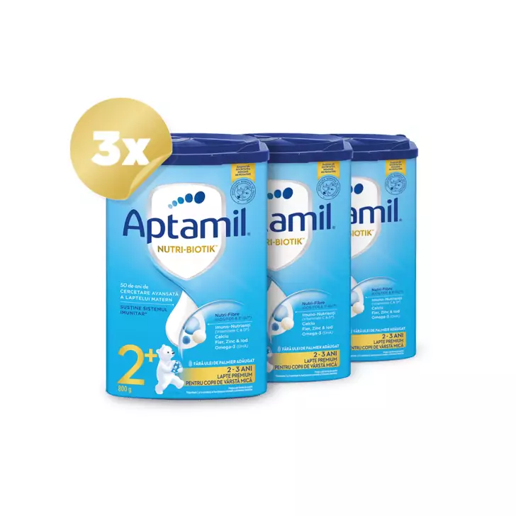 Trio Pack Lapte praf Nutricia Aptamil Junior 2+, 800g