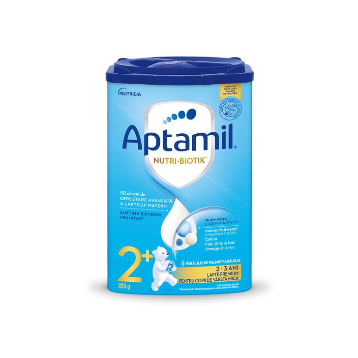 Pachet 6 x Lapte praf Nutricia Aptamil Junior 2+, 800g, 24 luni+