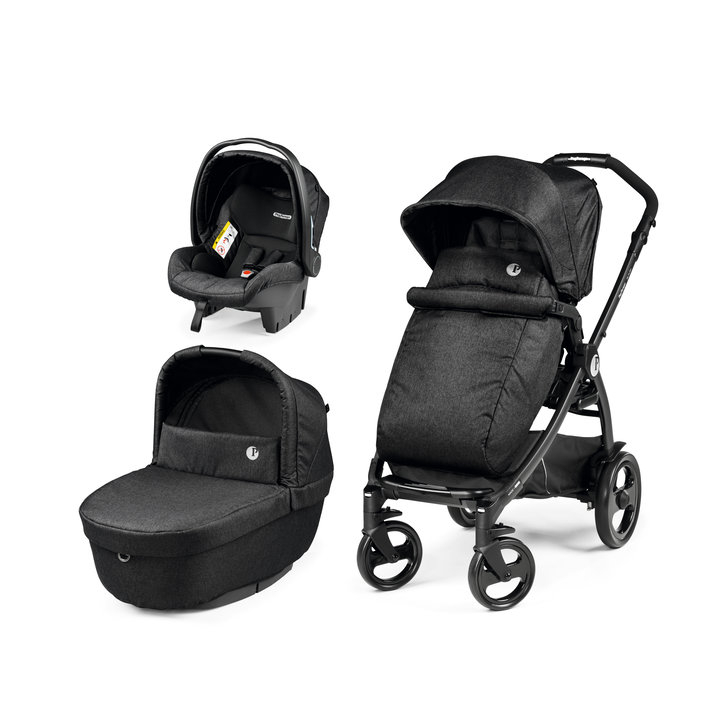 Carucior 3 in 1 Peg Perego Book 51 Titania Primoviaggio SL, 0-22 kg, Futura Ardesia, Gri inchis