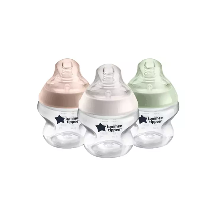 Biberon Tommee Tippee Closer to Nature, 150 ml, PP, 0 luni +, 3 buc