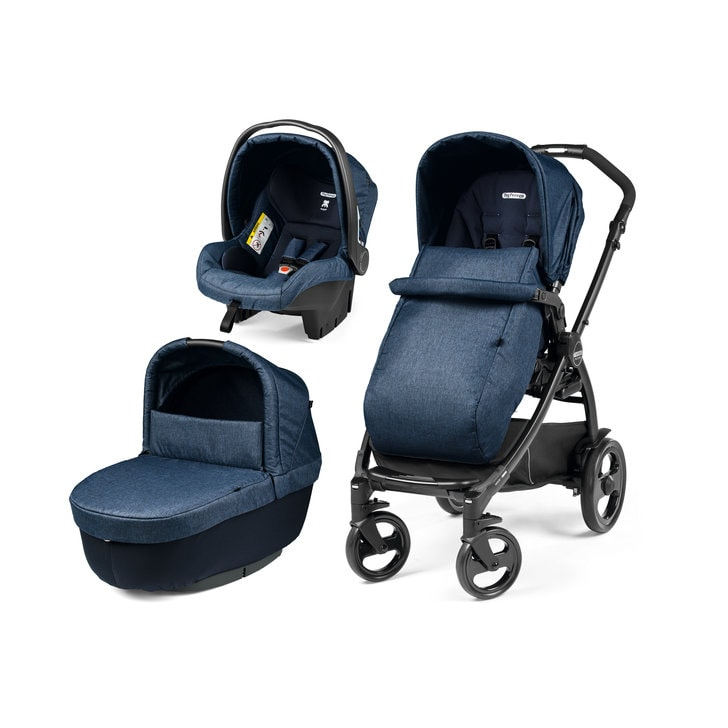 Carucior 3 in 1 Peg Perego Book 51 Titania Primoviaggio SL, 0-22 kg, Futura Indigo, Bleumarin