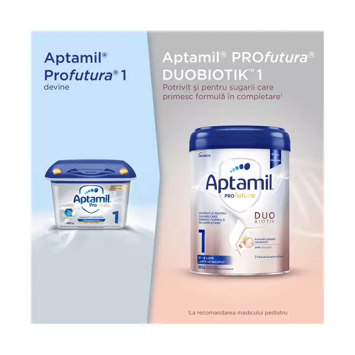 Lapte praf Nutricia Aptamil Profutura 1, 800g, 0luni+