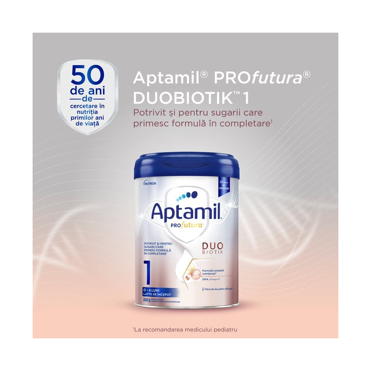 Lapte praf Nutricia Aptamil Profutura 1, 800g, 0luni+