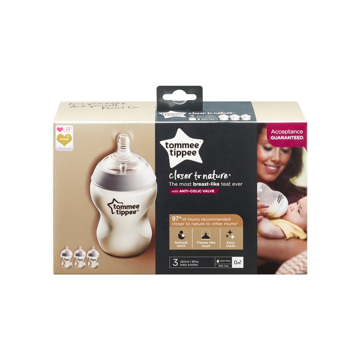 Biberon, Tommee Tippee, 3 buc, 260ml PP