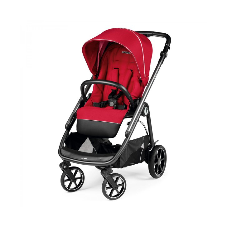 Carucior 3 in 1 Peg Perego Veloce, Lounge,  0 - 22 kg, Red Shine, Rosu