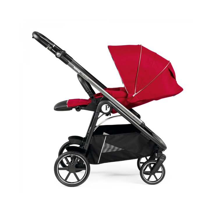 Carucior 3 in 1 Peg Perego Veloce, Lounge,  0 - 22 kg, Red Shine, Rosu