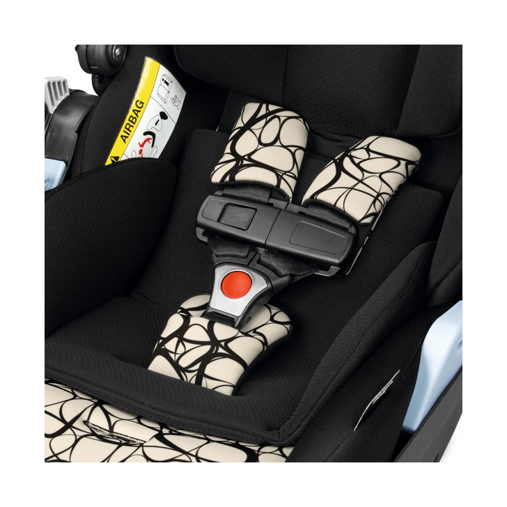 Carucior 3 in 1 Peg Perego Veloce, Lounge, 0 - 22 kg, Graphic Gold, Negru / Bej