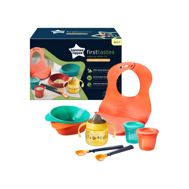 Kit pentru diversificare hrana Tommee Tippee cu tehnologie BACSHIELD™ , 4 luni +