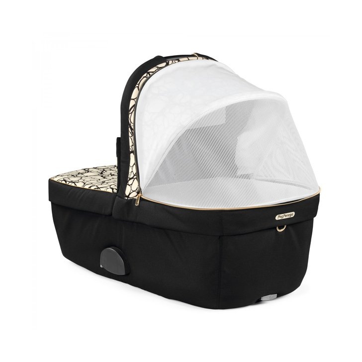 Carucior 3 in 1 Peg Perego Veloce, Lounge, 0 - 22 kg, Graphic Gold, Negru / Bej