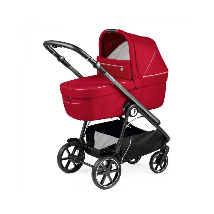 Carucior 3 in 1 Peg Perego Veloce, Lounge,  0 - 22 kg, Red Shine, Rosu