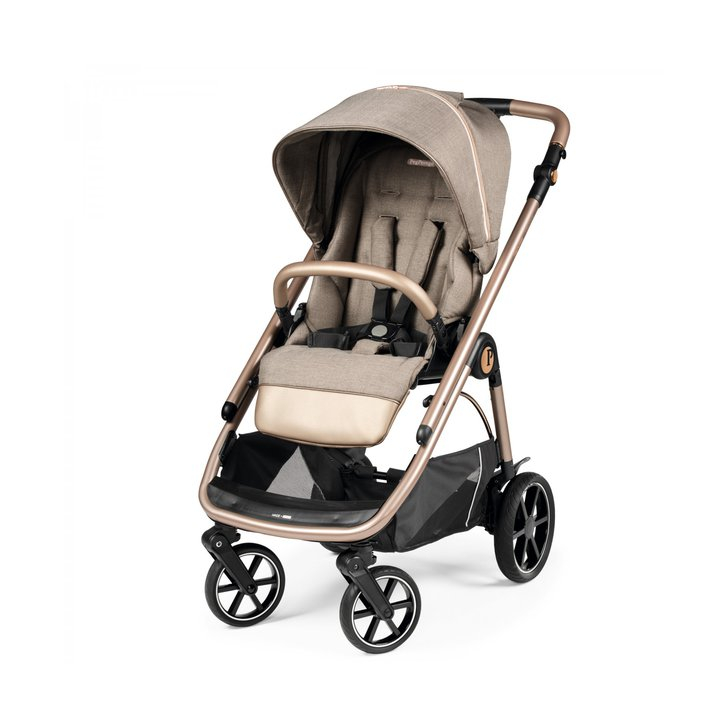 Carucior 3 in 1 Peg Perego Veloce, Lounge,  0 - 22 kg, Mon Amour, Bej / Roz