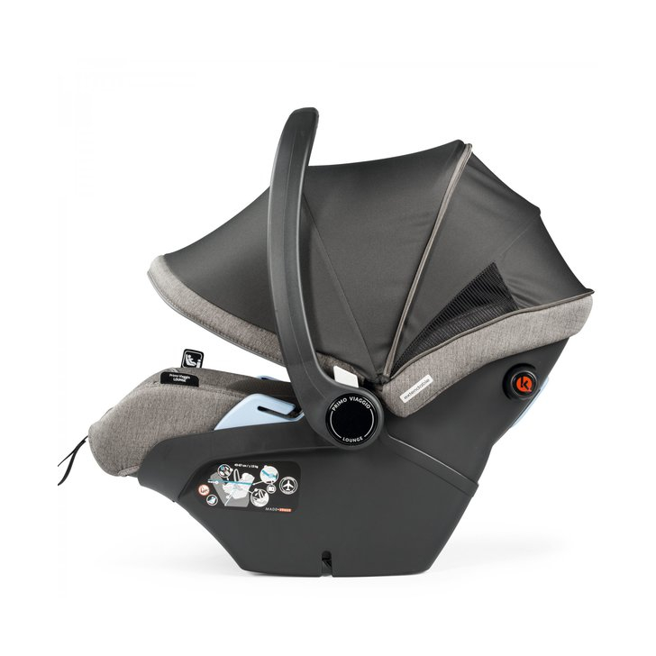Carucior 3 in 1 Peg Perego Veloce, Lounge, 0 - 22 kg, City Grey, Gri / Alb