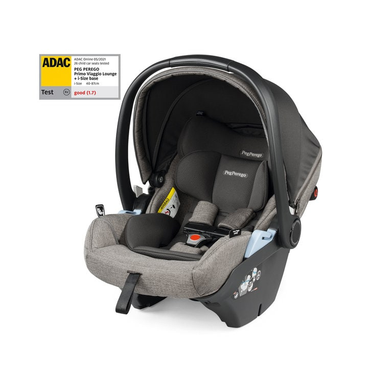 Carucior 3 in 1 Peg Perego Veloce, Lounge, 0 - 22 kg, City Grey, Gri / Alb