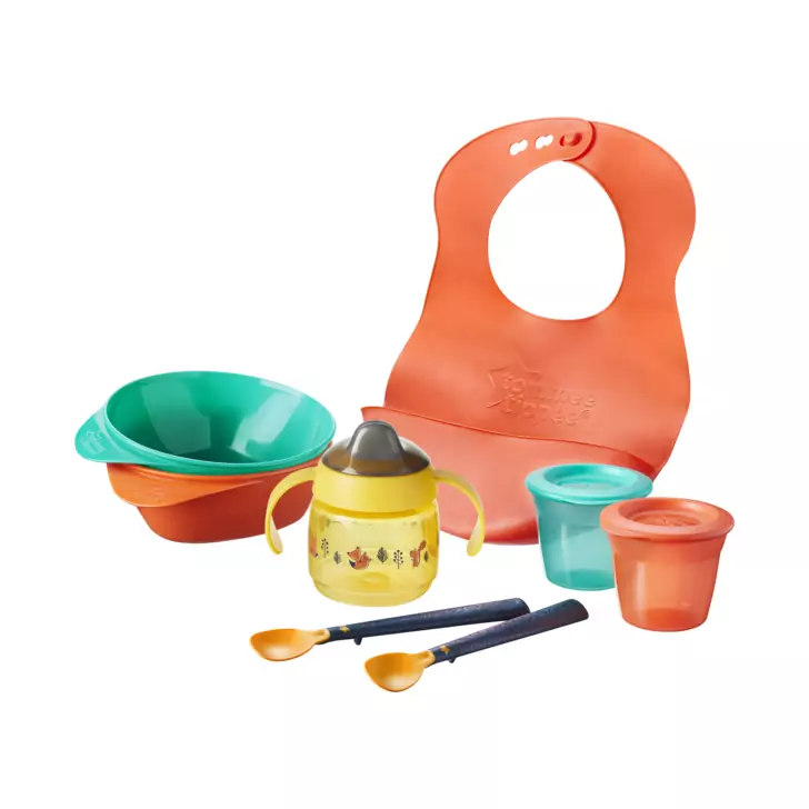 Kit pentru diversificare hrana Tommee Tippee cu tehnologie BACSHIELD™ , 4 luni +