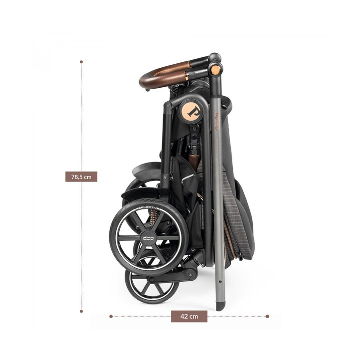 Carucior 3 in 1 Peg Perego Veloce, Primoviaggio SL, 0 - 22 kg, 500, Negru/Gri
