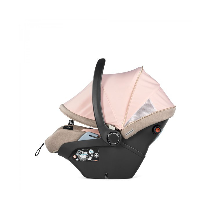 Carucior 3 in 1 Peg Perego Veloce, Lounge, 0 - 22 kg, Mon Amour, Bej / Roz