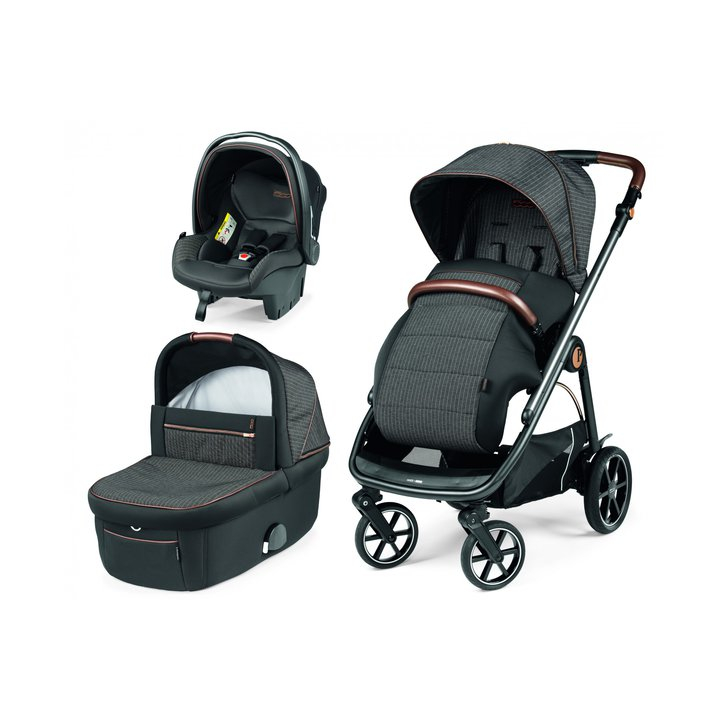 Carucior 3 in 1 Peg Perego Veloce, Primoviaggio SL, 0 - 22 kg, 500, Negru/Gri
