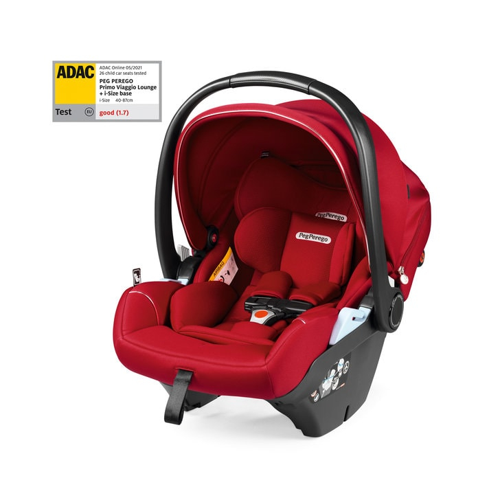 Carucior 3 in 1 Peg Perego Veloce, Lounge,  0 - 22 kg, Red Shine, Rosu