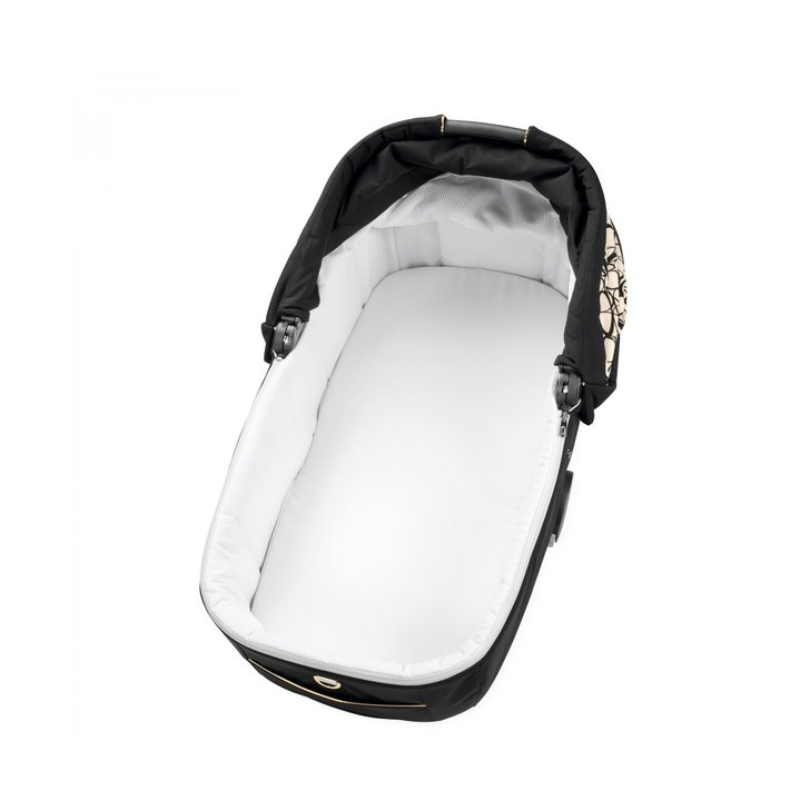 Carucior 3 in 1 Peg Perego Veloce, Primoviaggio SL, 0 - 22 kg, Graphic Gold, Negru / Bej