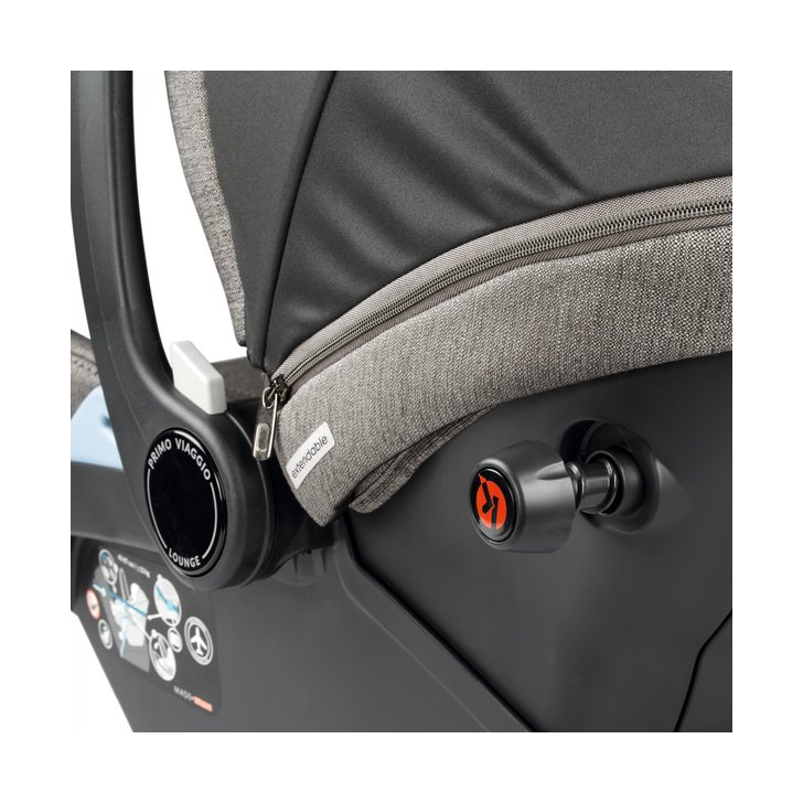 Carucior 3 in 1 Peg Perego Veloce, Lounge, 0 - 22 kg, City Grey, Gri / Alb