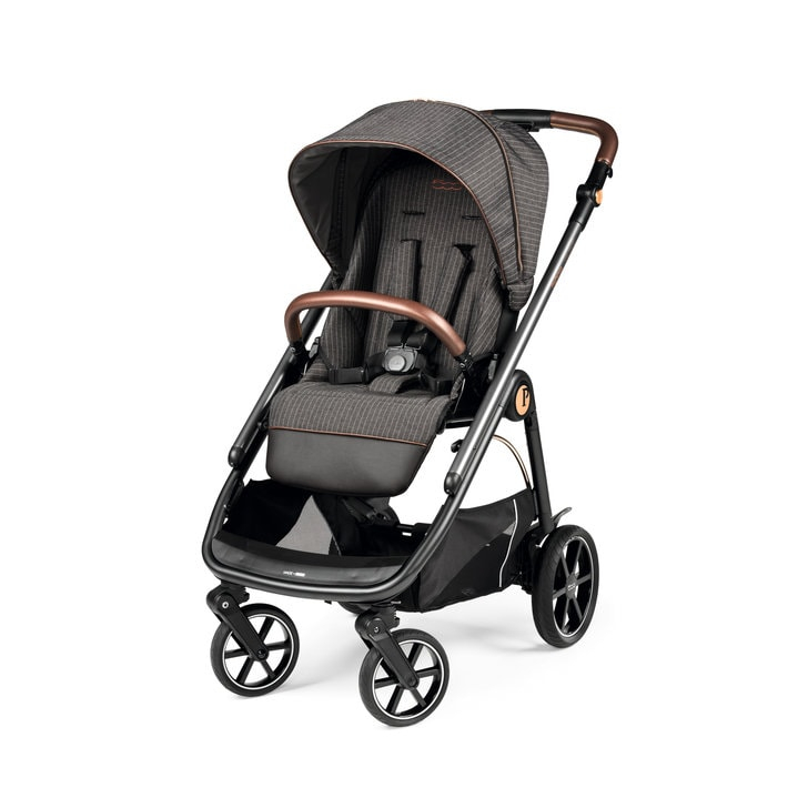 Carucior 3 in 1 Peg Perego Veloce, Lounge, 0 - 22 kg, 500, Negru/Gri