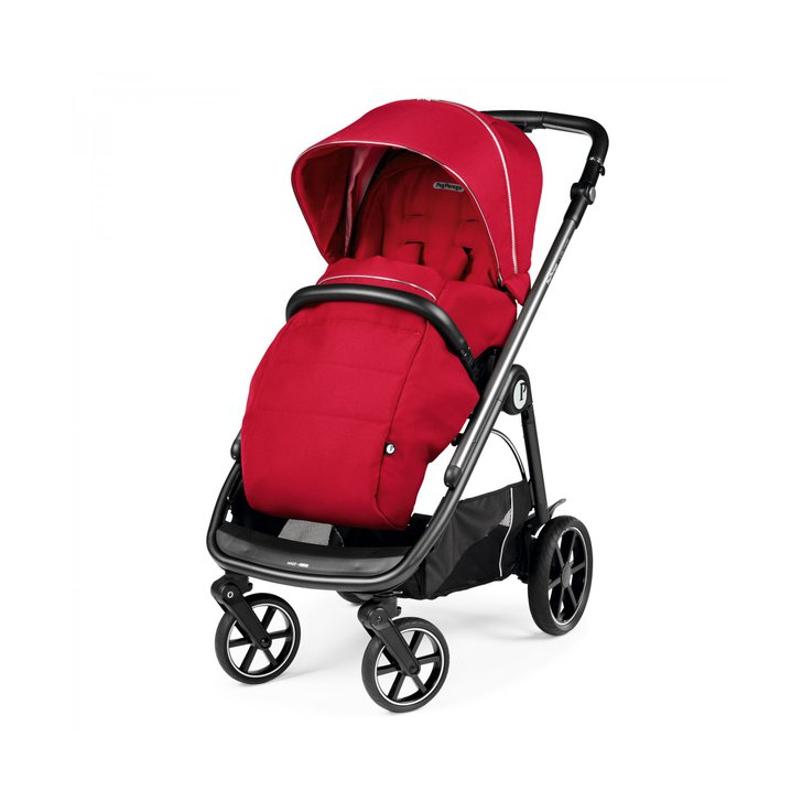 Carucior 3 in 1 Peg Perego Veloce, Lounge,  0 - 22 kg, Red Shine, Rosu