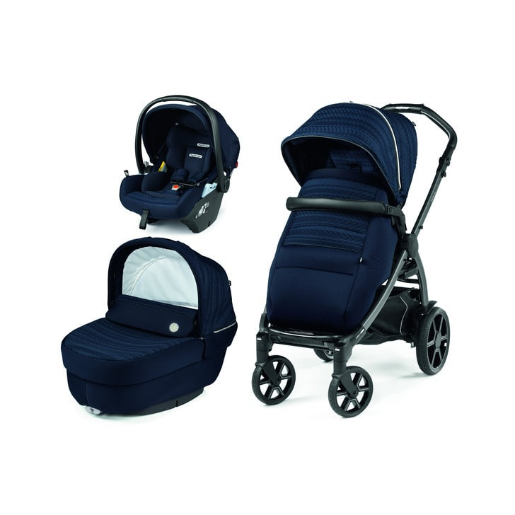 Carucior 3 in 1 Peg Perego Book, Lounge,  0 - 22 kg, Eclipse, Bleumarin