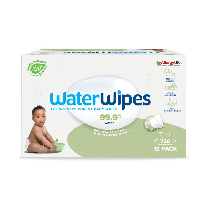 Servetele umede Water Wipes Soapberry, 12 pachete x 60 buc, 720 buc