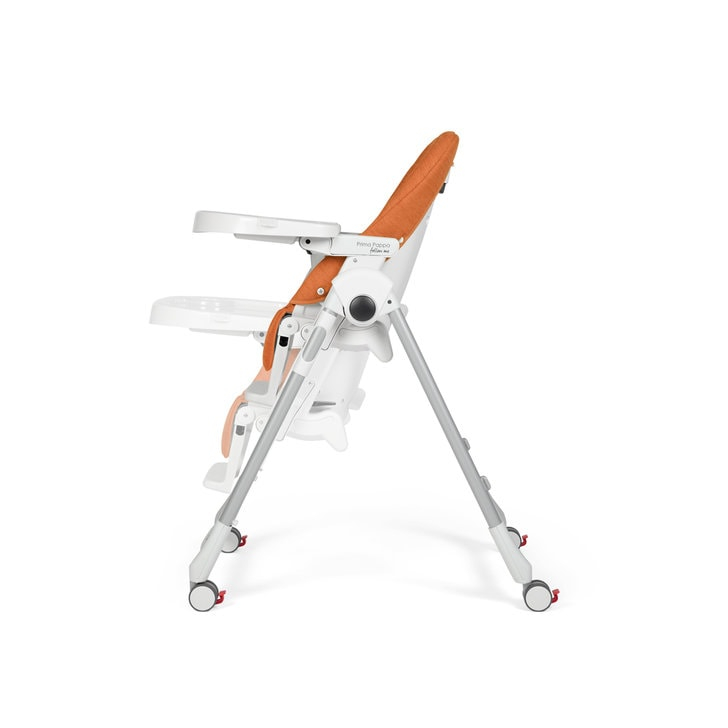 Scaun de masa 2 in 1 Peg Perego Prima Pappa Zero Follow Me, 0-15 Kg, Wonder Orange, Portocaliu