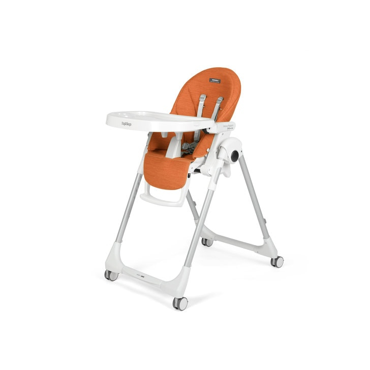 Scaun de masa 2 in 1 Peg Perego Prima Pappa Zero Follow Me, 0-15 Kg, Wonder Orange, Portocaliu