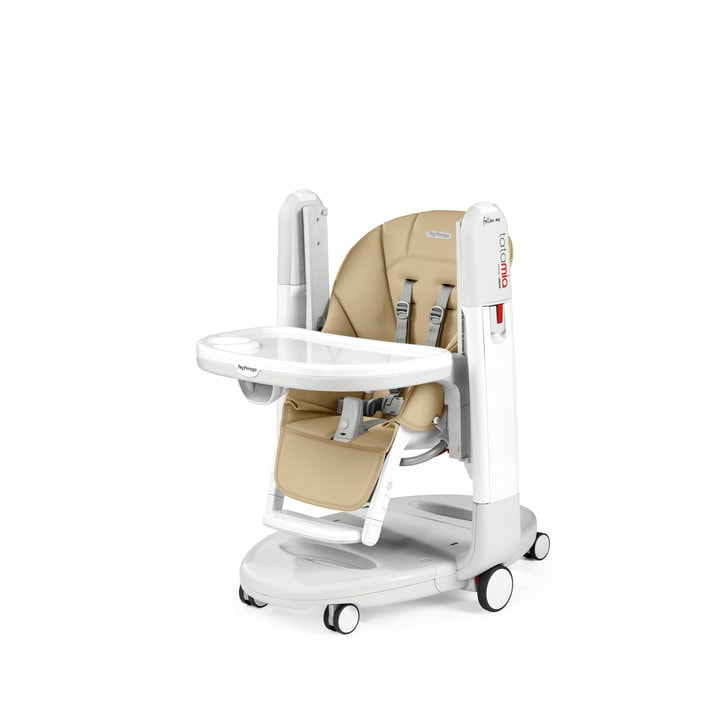 Scaun de masa 3 in 1 Peg Perego Tatamia Follow Me, 0-15 Kg, Paloma, Bej