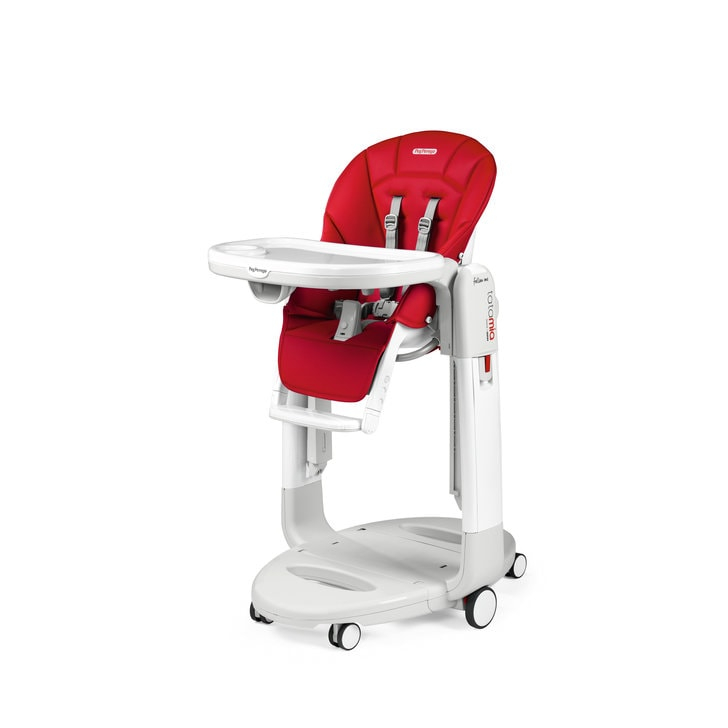 Scaun de masa 3 in 1 Peg Perego Tatamia Follow Me, 0-15 Kg, Fragola, Visiniu